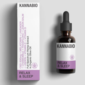 KANNABIO - RELAX & SLEEP CBD 5% + Εκχυλίσματα βοτάνων + Βιταμίνες (10ml)