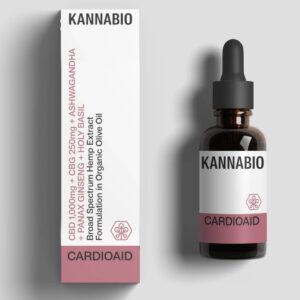 KANNABIO -  CARDIOAID CBD + CBG + Προσαρμογόνα βότανα (1,250mg/10ml)