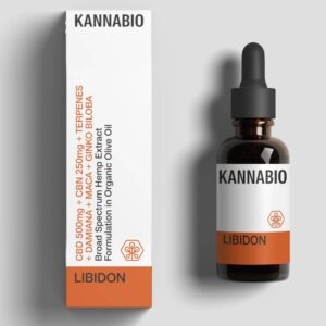 KANNABIO - LIBIDON CBD + CBN + Τερπένια + Προσαρμογόνα βότανα (750mg/10ml)