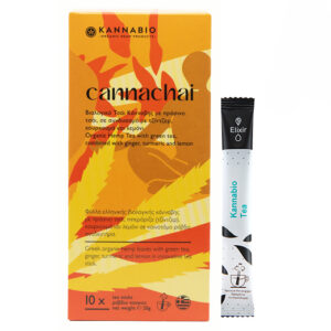 KANNABIO -  Cannachai: Κάνναβη με Τζίντζερ, Κουρκουμά και Λεμόνι (10 τεμ.)