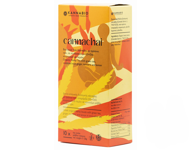 KANNABIO - Cannachai: Κάνναβη με Τζίντζερ, Κουρκουμά και Λεμόνι (10 τεμ.) - Image 2