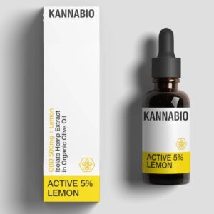 KANNABIO  -  ACTIVE 5% LEMON CBD Isolate, 10ml, THC Free