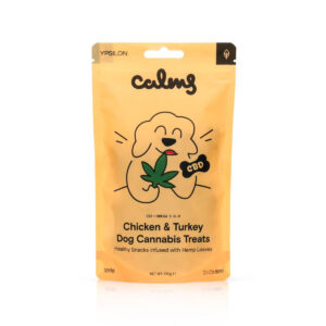 Ypsilon “Calms” Λιχουδιές Κάνναβης για Σκύλους με Κοτόπουλο & Γαλοπούλα – 100γρ.